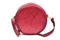 Classy Leather Customized Chained Sling Bag Round + Men's Wallet - Maroon Royal Blue