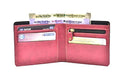 Classy Leather Customized Chained Sling Bag Round + Men's Wallet - Black Maroon