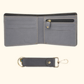 Personalized Nexon Leather Men's Combo (2 pcs) - Grey