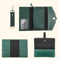 Nexon Ladies 4 Pc Combo (Lady Wallet 1.0, Passport, Eyewear, Keychain) (Olive Green)