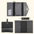 Nexon Ladies 4 Pc Combo (Lady Wallet 1.0, Passport, Eyewear, Keychain)  (Black)
