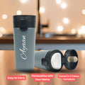 Personalized Stainless Steel Travel Mug-Grey