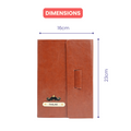 Personalized Vegan Leather Diary with pen-BROWN