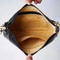Customized Women's Croc Sling Bag + Mini Make up kit - Black Olive Green