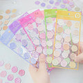 Pastel Wax Seal Sticker Sheet ( 1 sheet )