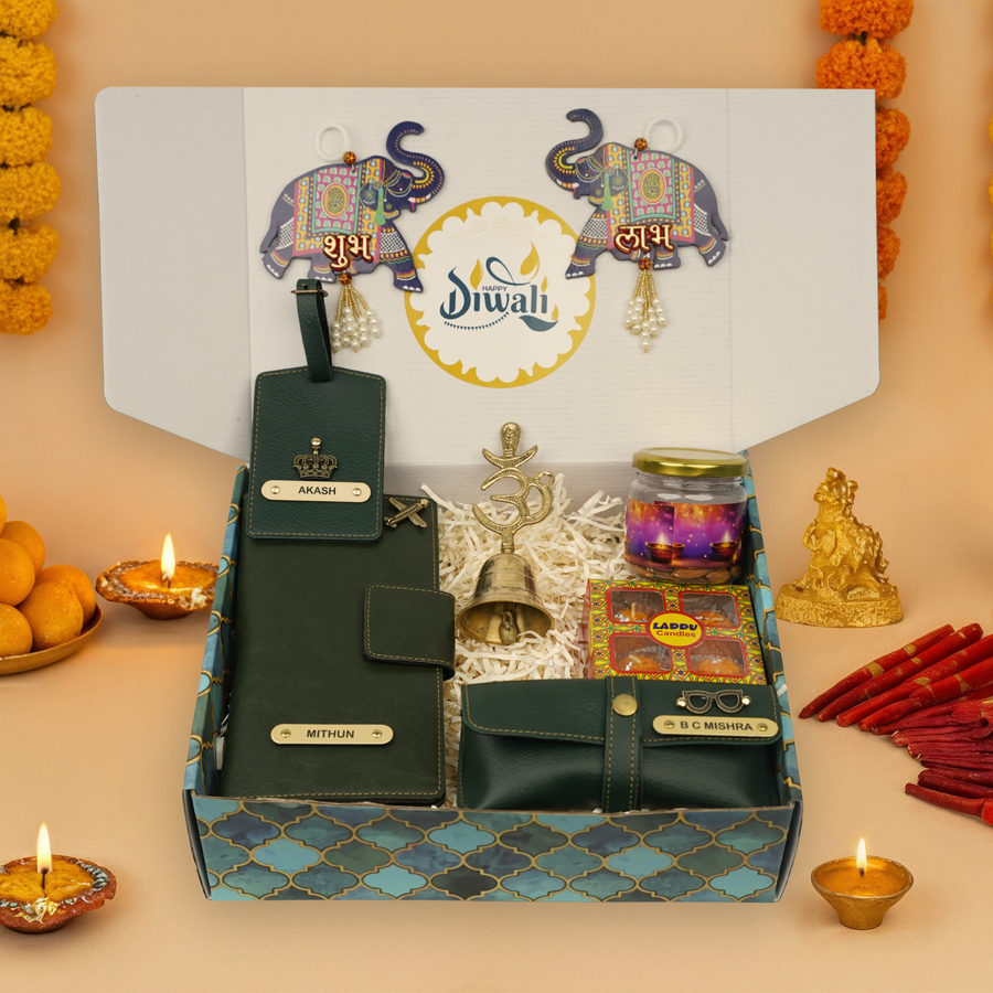 "Personalized Diwali Gift Hamper 9.0-GREEN