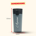 Personalized Stainless Steel Travel Mug-Grey