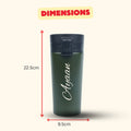 Personalized Stainless Steel Travel Mug-Green