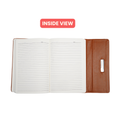 Personalized Vegan Leather Diary with pen-BROWN