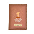 Adventure Awaits Print Personalised Nexon Passport Cover - Brown