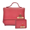 Personalized Couple's Combo : Sling Bag & Men's Wallet - Wine