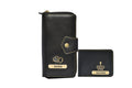 Personalized Couple's Combo : Premium Lady Wallet( Product 1 ) & Men's Wallet(Product 2) - Black