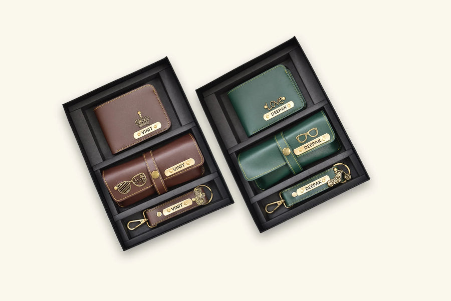 Pack of 2 Personalized Men's Combo (3 pcs)