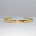 Customized Hand Bracelet Kada - Gold