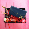 Personalized Couple's Combo : Premium Lady Wallet ( Product 1 )& Men's Wallet(Product 2) - Royal Blue