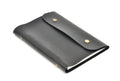 Classy Leather Customized Button Diary (Black)