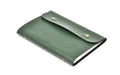 Classy Leather Customized Button Diary (Olive Green)