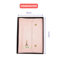 Classy Leather Customized Button Diary (Pink)