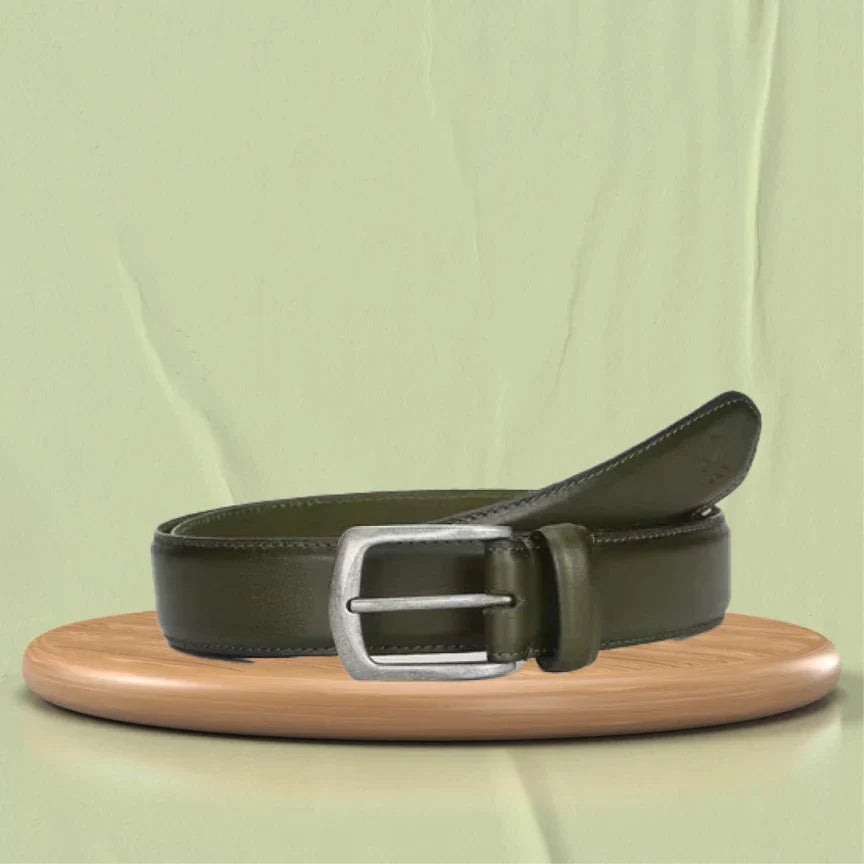 Vegan Leather Men's Perfect Belt 1.0 - Green
