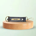 Classy Leather Customized Stylish Keychain with Hook - Black