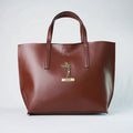Customized Women's Tote bag in Vogue - Brown