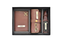Personalized Frequent Traveller Combo (3 pcs) - Brown