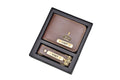 Personalized Pen & Men's Combo (2 pcs) - Brown