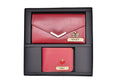 Minimal clutch + Men's Wallet (Couple Gift 2) - Wine