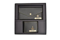 MInimal clutch + Men's Wallet (Couple Gift 2) - Black