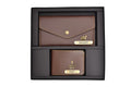 Minimal clutch + Men's Wallet (Couple Gift 2) - Brown
