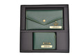 MInimal clutch + Men's Wallet (Couple Gift 2) - Olive Green