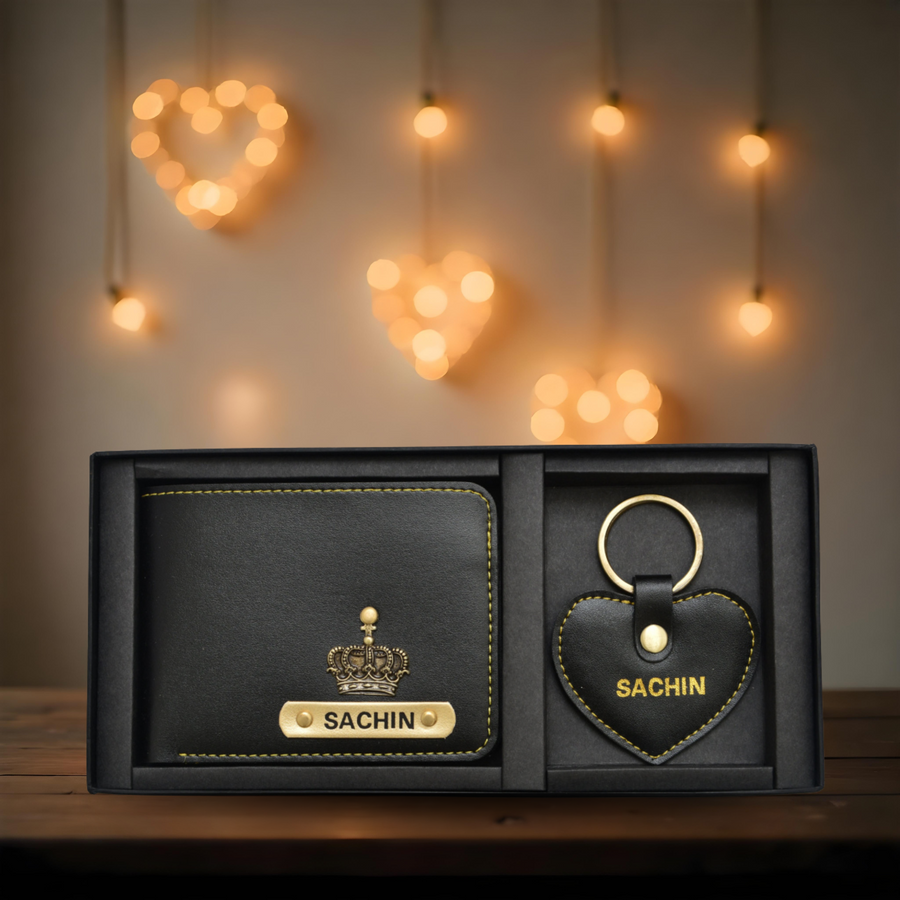 Personalized Men's Valentine Special Combo (2 pcs) - Black