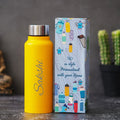 Customized Water Bottle for Unisex - Yellow