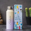 Personalized Lady Wallet with Classic Bottle 2.0 - Tan