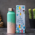 Customized Perfect Classy Leather Eyewear Case - Peach