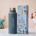 Personalized Classic Couple Water Bottle - Pink-DS4