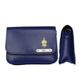 Nexon Leather Personalized Couple's Combo : Chained Sling Bag & Men's Wallet - Royal Blue