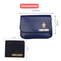 Nexon Leather Personalized Couple's Combo : Chained Sling Bag & Men's Wallet - Royal Blue