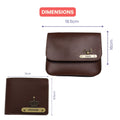 Nexon Leather Personalized Couple's Combo : Chained Sling Bag & Men's Wallet - Brown