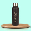 Personalized Lady Wallet with Classic Bottle - Black