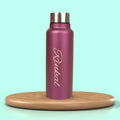 Personalized Perfect Women Tote Bag and Water Bottle - Tan