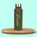 Personalized Men's Combo Wallet & Bottle - Green