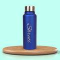 Customized Men's Combo Wallet & Bottle - Blue