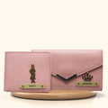 Nexon Leather Lady Wallet + Men's Wallet (Couple Gift 1) - Pink
