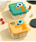 Dinosaur Eye - Leakproof Insulated Stainless Steel Lunch Bento Box ( 1pc )