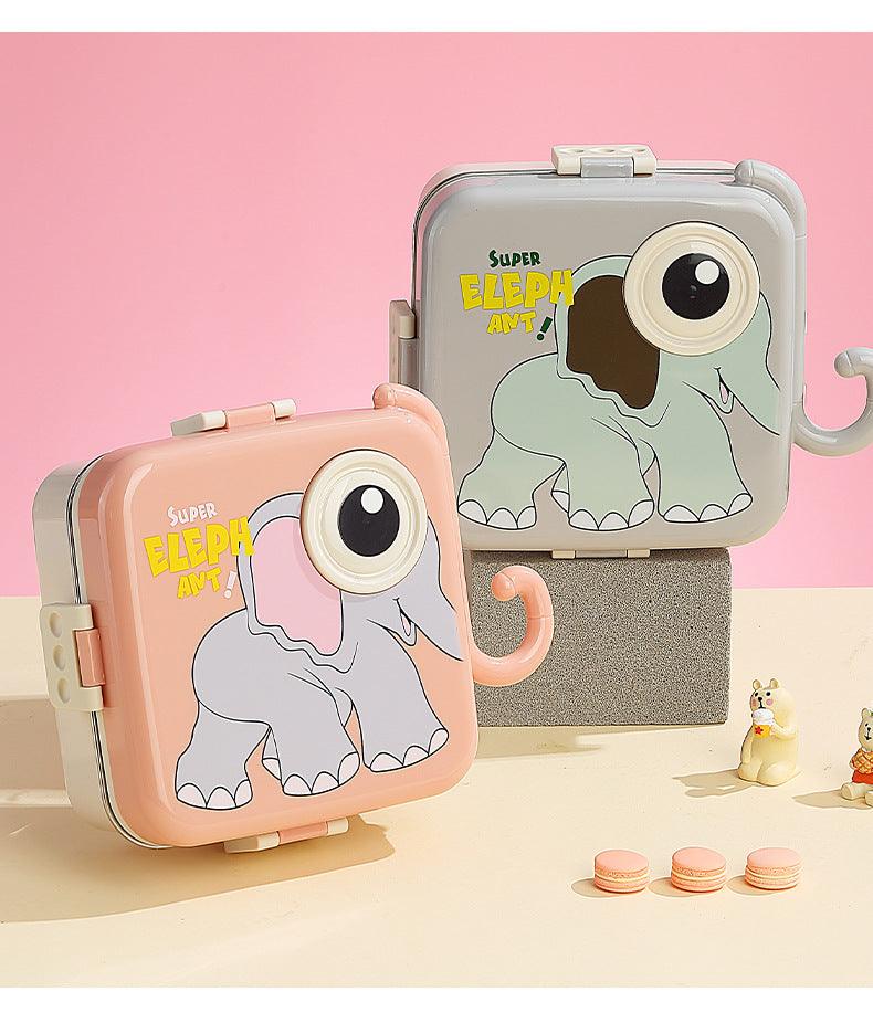 Elephant Eye - Leakproof Insulated Stainless Steel Lunch Bento Box ( 1pc )