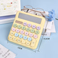 Pastel Calculator Solar / Battery Operated Big ( 1pc )
