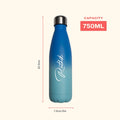 Your Gift Studio Personalized DS3 Dual Shade Hot And Cool Bottle - Dark And Light Blue