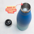 Your Gift Studio Personalized DS3 Dual Shade Hot And Cool Bottle - Dark And Light Blue