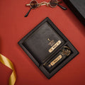 Classy Leather Customized Men's Combo (2 pcs) - Black